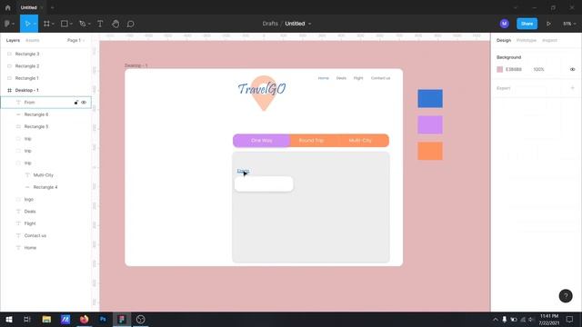 Figma UI Design Tutorial 2021 | Travel Landing page Mockup смотреть онлайн