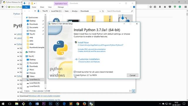How to Install Python 3.7 on Windows 7/8/10 смотреть онлайн