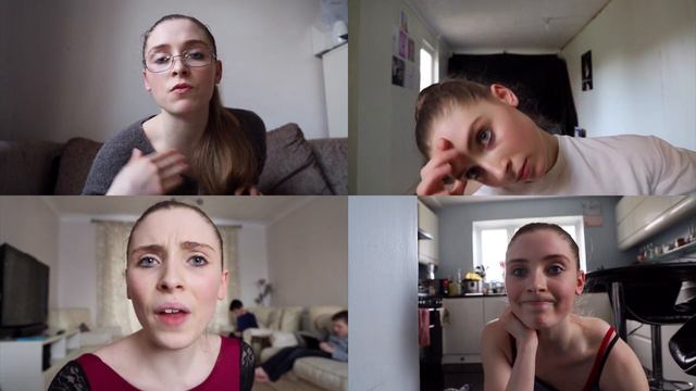 DANCERS VS. RHYTHMIC GYMNASTS ON ZOOM | Sophie Crane and Hannah Martin смотреть онлайн