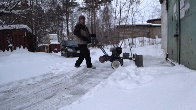✅ Уборка тяжёлого снега мотокультиватором. смотреть онлайн