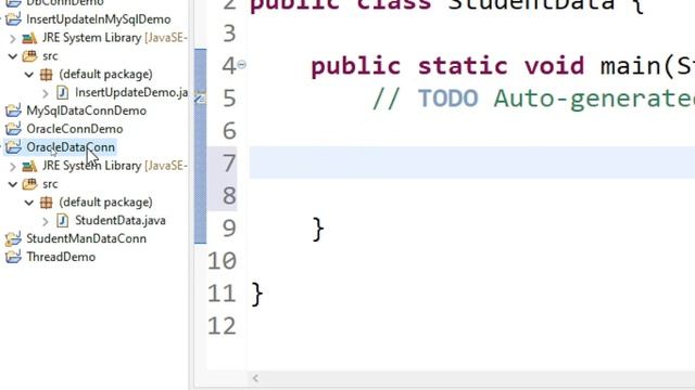 Java-Oracle Database Connection example смотреть онлайн