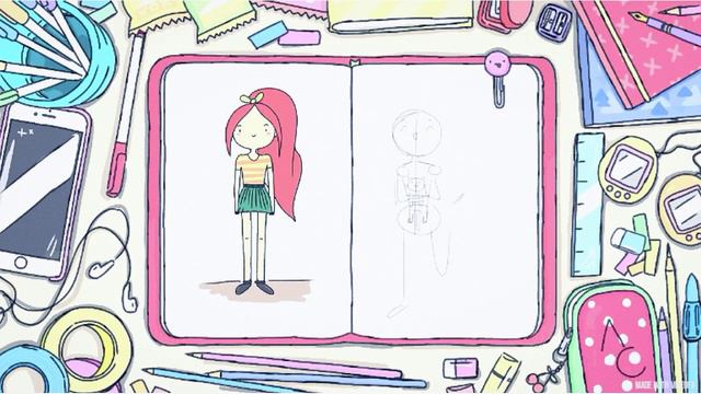 How to Draw a Cute Girl EASY!! 💕 by Art Cherry 🍒 смотреть онлайн