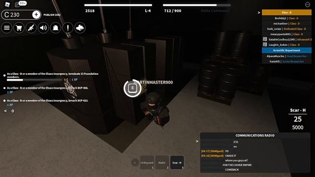 Chaos Insurgency raid (Roblox SCP:Roleplay) смотреть онлайн