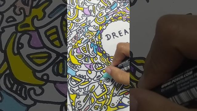 Dream Big #doodle #coloring смотреть онлайн