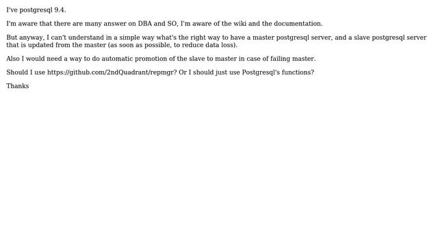 Databases: Postgresql: replica and HA смотреть онлайн