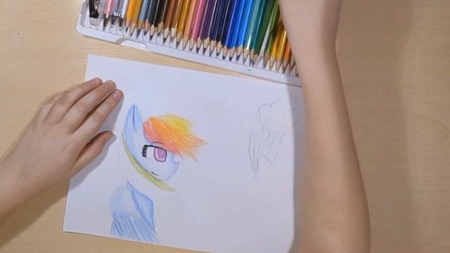 Рисуем радугу дэш Rainbow dash смотреть онлайн