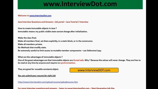 How to create immutable objects in java what is the advantage of immutable object смотреть онлайн