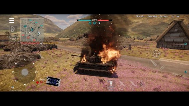 War thunder Mobile/ Tiger H1 Gameplay Ultra Graphics on Galaxy Z Flip 3 5G смотреть онлайн