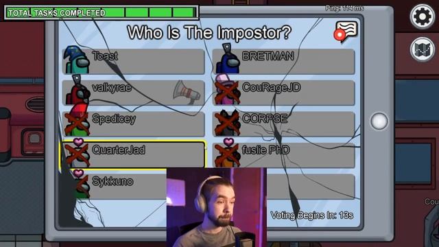 Jacksepticeye, Toast, Pokimane, and More React to New AMONG US Map! смотреть онлайн