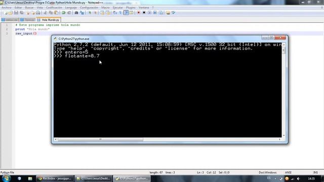 Python 2.7 Capitulo 2 Comentarios y Tipo de Datos смотреть онлайн