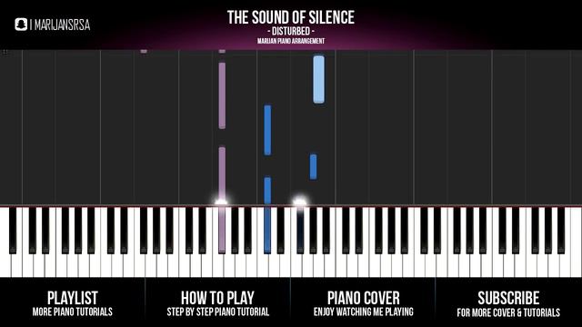 How To Play: Disturbed - The Sound Of Silence (Piano Tutorial) смотреть онлайн