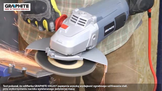 TEST GRAPHITE szlifierka kątowa 59G207 смотреть онлайн