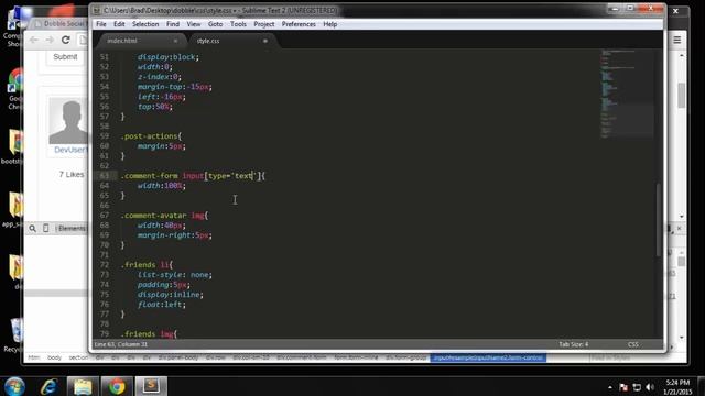 Build a multi-page Social Network Template using Bootstrap - Part 5 смотреть онлайн