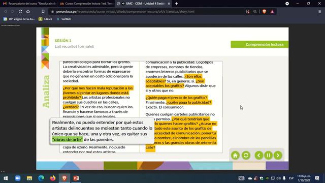 CURSO PERU EDUCA - COMPRENSION LECTORA - RECURSOS FORMALES смотреть онлайн