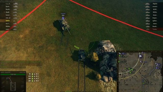 World Of Tanks Клан BERSK играет в укрепе против клана 52NN-