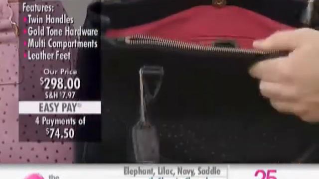 Wayne Clark Ostrich Embossed Capri Lady Bag at The Shopping Channel 580950 смотреть онлайн