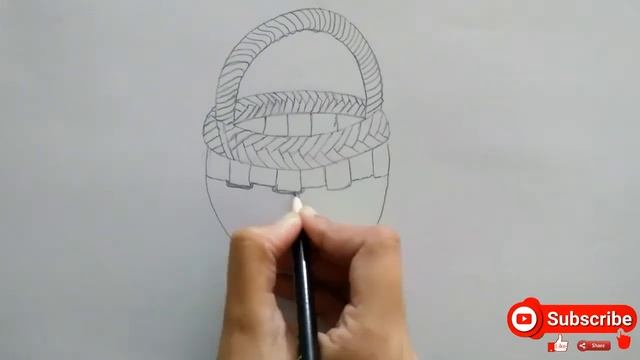 How to draw basket step by step very easy || Easy drawing of Basket || Fruit basket drawing | baske смотреть онлайн