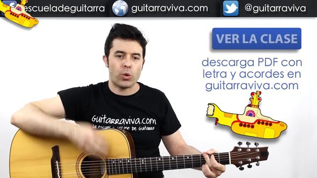 Yellow Submarine en guitarra BEATLES enlace a clase смотреть онлайн