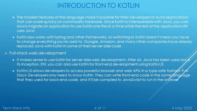 Introduction to Kotlin | What is Kotlin? | Why Kotlin | What is Kotlin used for? | Pros & cons смотреть онлайн