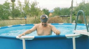 Каркасный бассейн   4 ,57 на 122 см , Волна в бассейне на 6 мин. 32 сек.  #каркасныйбассейн #купани