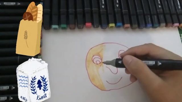 Drawing for children bread | Как можно нарисовать хлеб. смотреть онлайн