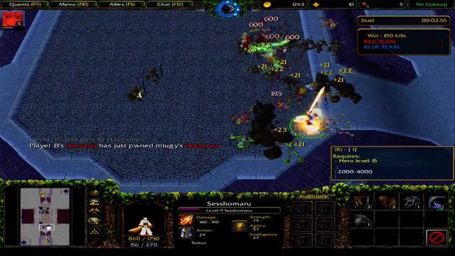 Warcraft 3 "Fight of Character" смотреть онлайн