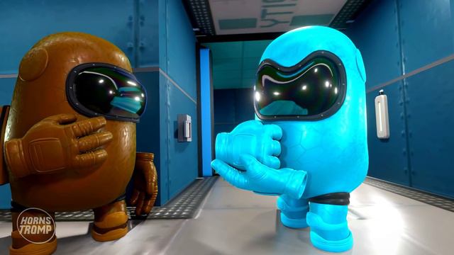 AMONG US 3D ANIMATION - MINI CREWMATE & GHOST MOM #11