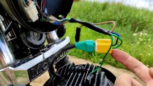 Установка светодиодной фары на мопед Alpha RX