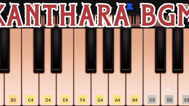 KANTHARA BGM | VARAHA ROOPAM | EASY PIANO TUTORIAL | PIANO NOTES смотреть онлайн