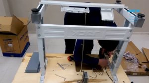 JACK JK-798 Instalation and assembly overlock sewing machine. Сборка и установка оверлока