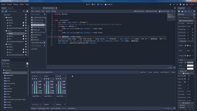 Setting the audio volume via GUI (Godot Tutorial) смотреть онлайн