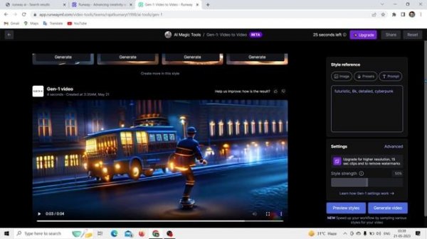Runway | Runwayml tutorial | Gen-1 | Video to Video | ai | Artificial intelligence