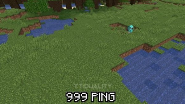 9 ping vs 999 ping in minecraft