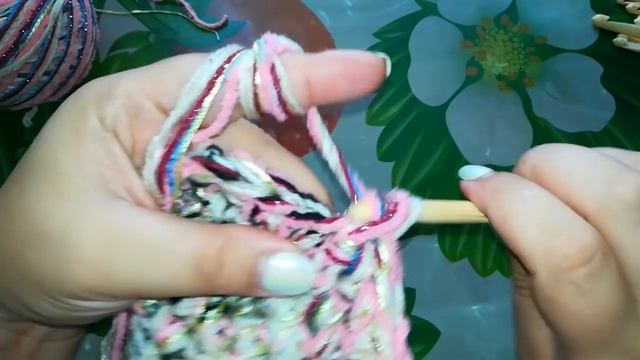 МК .Корзинка. Вяжем из остатков пряжи. красивая,яркая смотреть онлайн