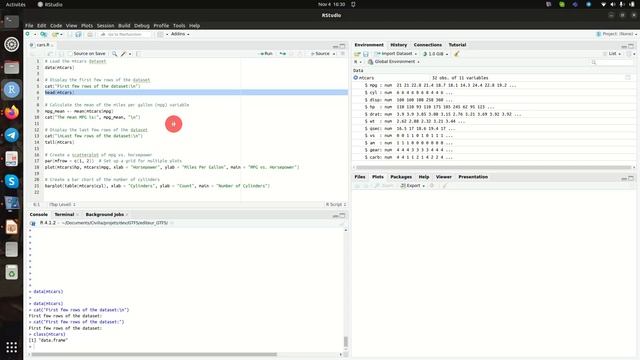 (1.1) Data visualisation with R: a simple example with the mtcars dataset смотреть онлайн