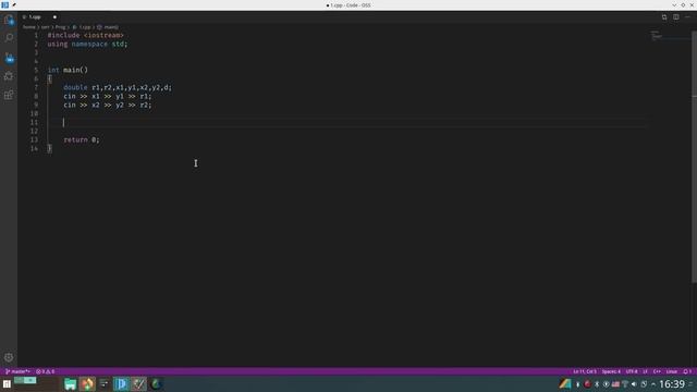 Задача 26. Две окружности. acmp.ru C++ смотреть онлайн