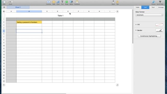 Password Protect Numbers Spreadsheet on a Mac смотреть онлайн