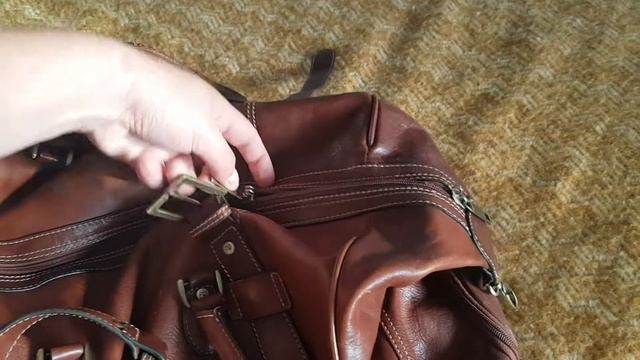 Дорожная сумка из натуральной кожи смотреть онлайн