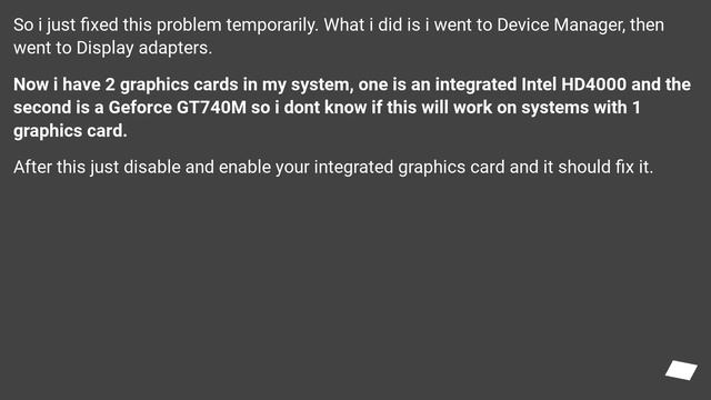 Brightness changes while "Adaptive Brightness" is disabled in Windows 8.1/10 with Intel HD Graphics смотреть онлайн