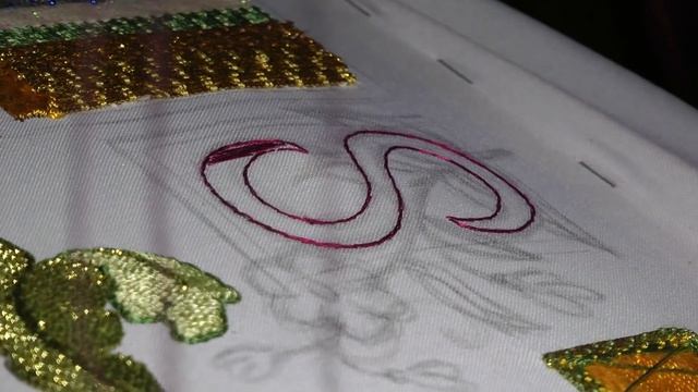 HAND EMBROIDERY - MONOGRAM S satin stitch смотреть онлайн