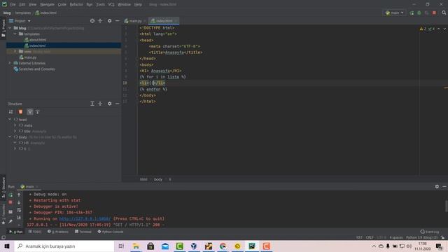 Flask Dersleri - Python Kodları(for, if) смотреть онлайн