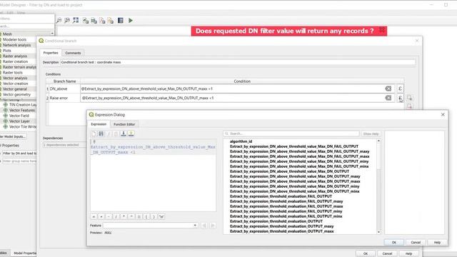 QGIS 3.xx graphical model sample : conditional branch смотреть онлайн