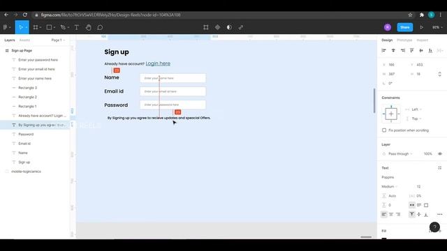 Designing a simple Signup page UI using Figma | Signup Page UI Design смотреть онлайн