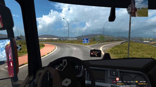 ⛟ ETS2 v1.35.1.13 Fr - Renault Range T 1.35.x DX11 + Ownership Cement Trailer "Promods en Espagne" смотреть онлайн