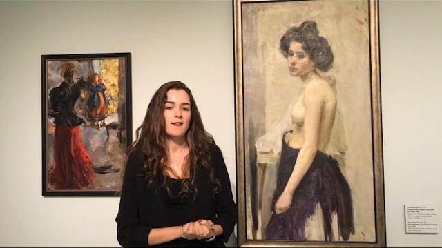 Семен Никифоров. Полуобнаженная натурщица. Мастерская Валентина Серова. 1900 смотреть онлайн