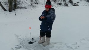 На рыбалке нашел чужую жерлицу. Решил проверить ☺ #shorts