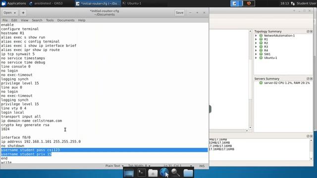 Part 3 - Adding Routers for Ansible Network смотреть онлайн