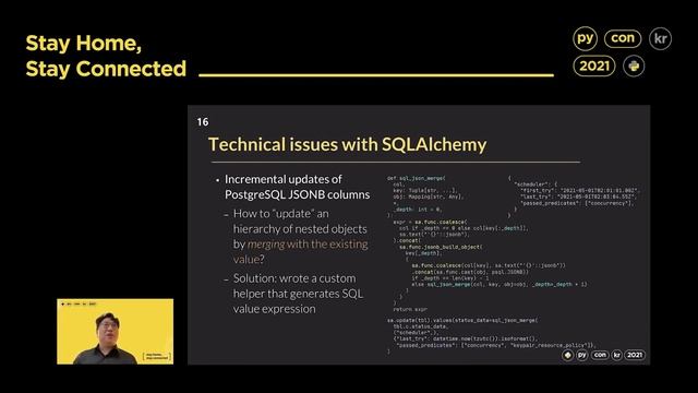 The next generation SQLAlchemy with asyncio. 김준기 - PyCon Korea 2021 смотреть онлайн