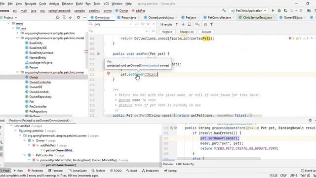 Comparativo de código Java com e sem lombok utilizando Petclinic смотреть онлайн