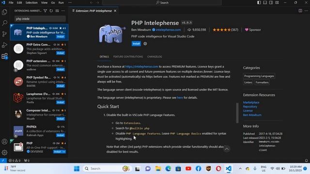 How to Run PHP Using Visual Studio Code 2023 - [ PHP VSCODE ] смотреть онлайн